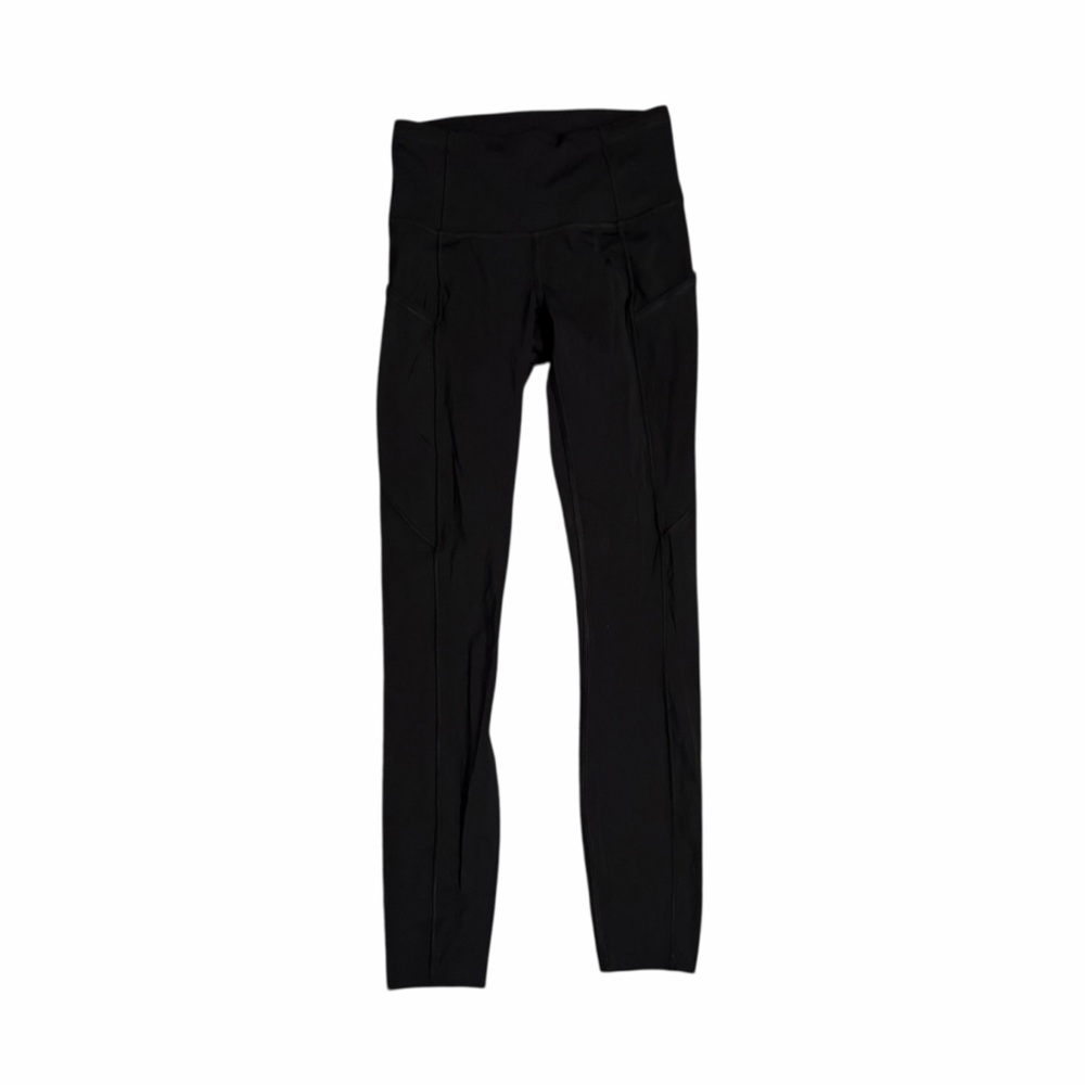 Lululemon Leggings Fast & Free 7/8 Tight II 25" Black 2 - Picture 3 of 6